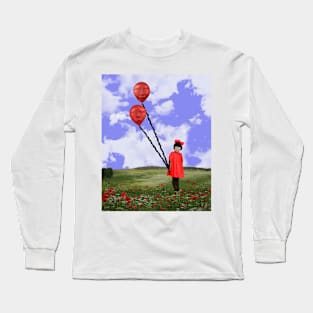 Red Balloon Float Long Sleeve T-Shirt